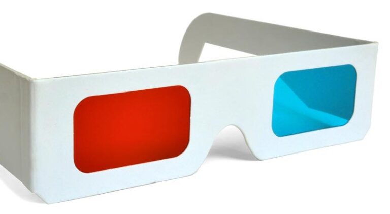 tridimax lunettes anaglyphe carton blanc