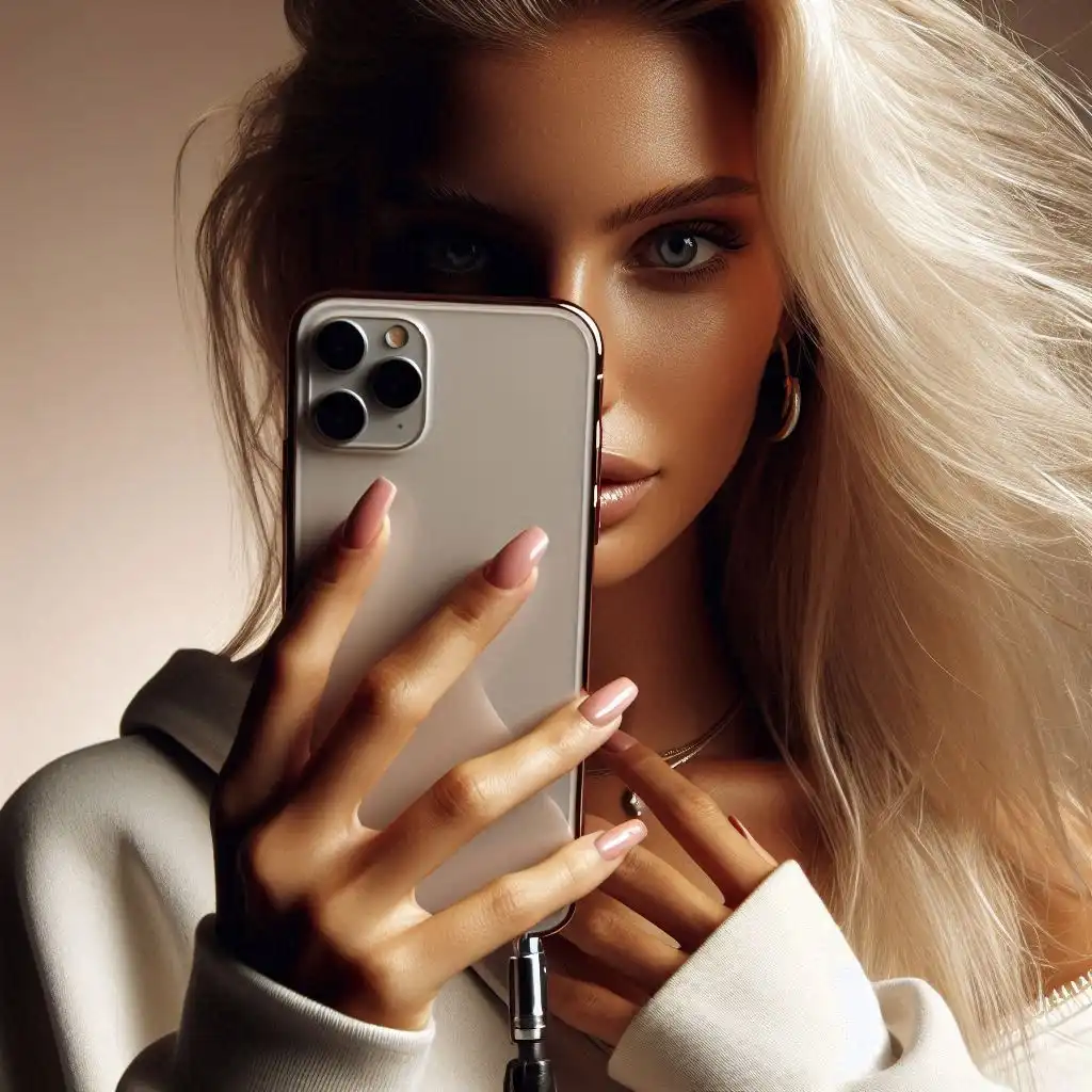 blonde iphone