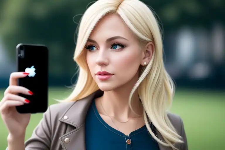 blonde iphone