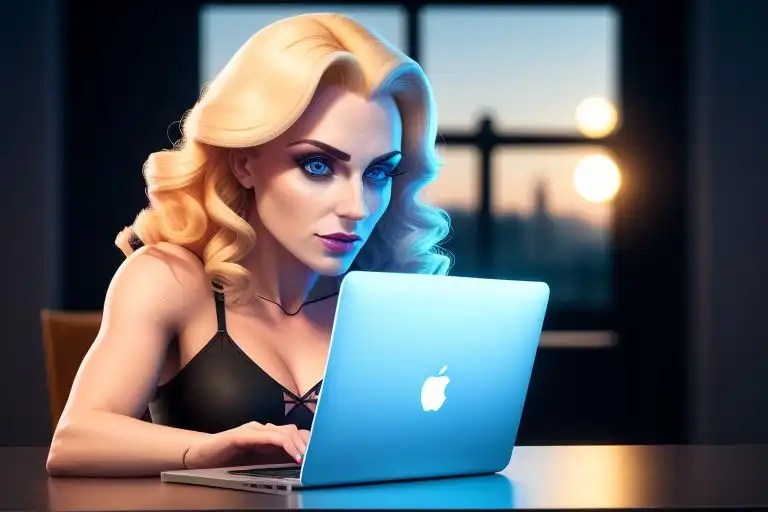 blonde macbook