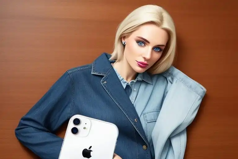 blonde iphone