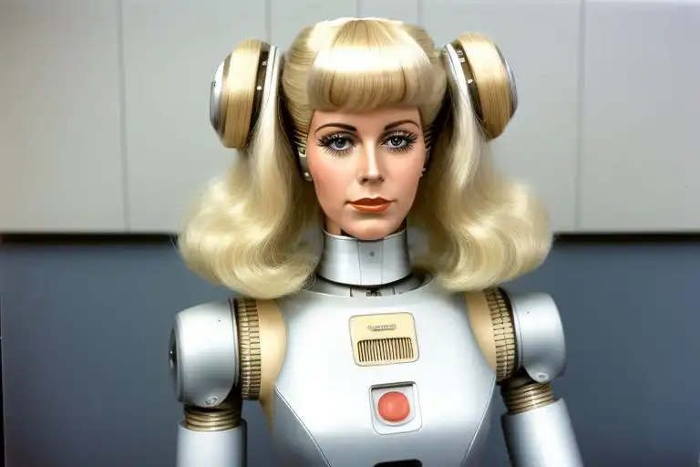 blonde robot