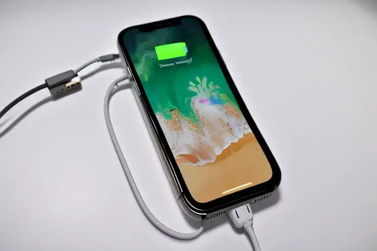 iphone charge batterie