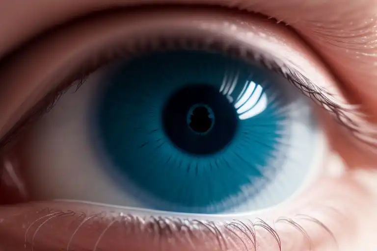 oeil bleu