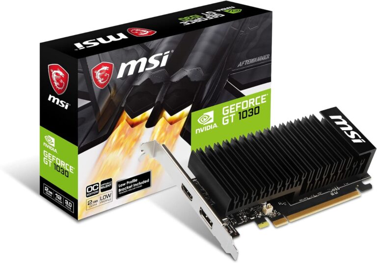 Découvrez la puissance silencieuse de la MSI GT 1030 : carte graphique révolutionnaire pour gamers exigeants et compacts !