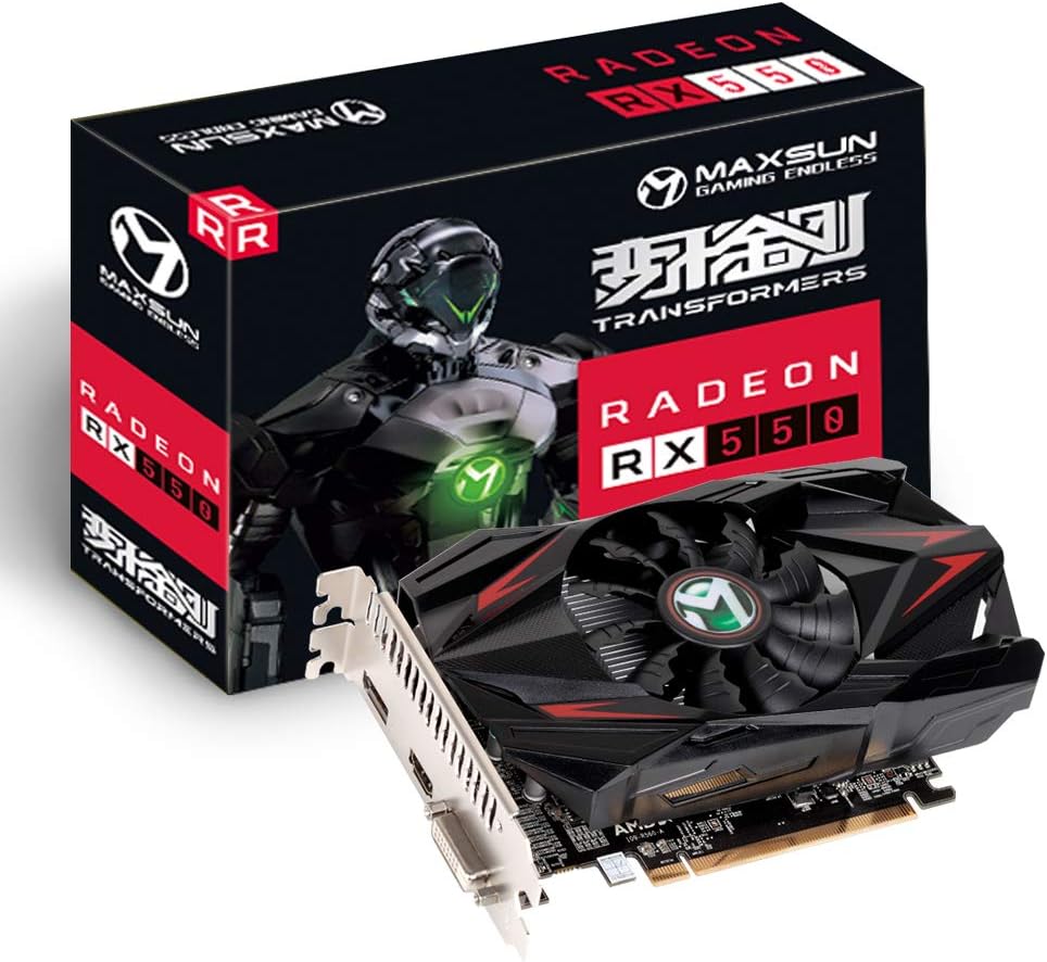 Révolution Visuelle ! Découvrez la MAXSUN RX 550 : Performance Époustouflante en 4Go GDDR5 pour un Gaming Inégalé !