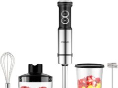 Transformez votre cuisine avec le YISSVIC Mixeur Plongeant 1200W : 5 en 1, 24 Vitesses, votre arme secrète culinaire!