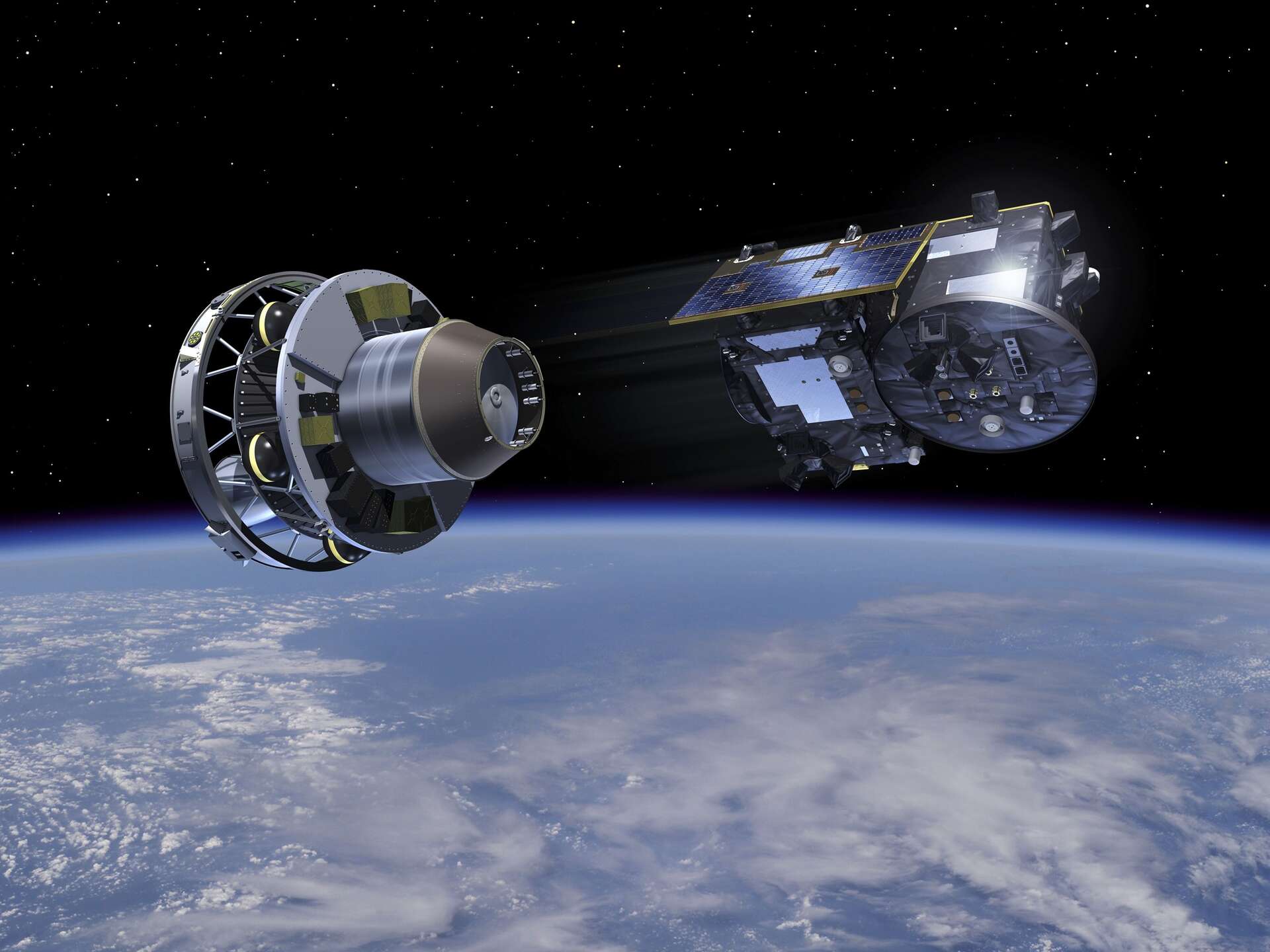 Ces deux satellites peuvent-ils plonger la Terre dans l'obscurité comme une éclipse ?