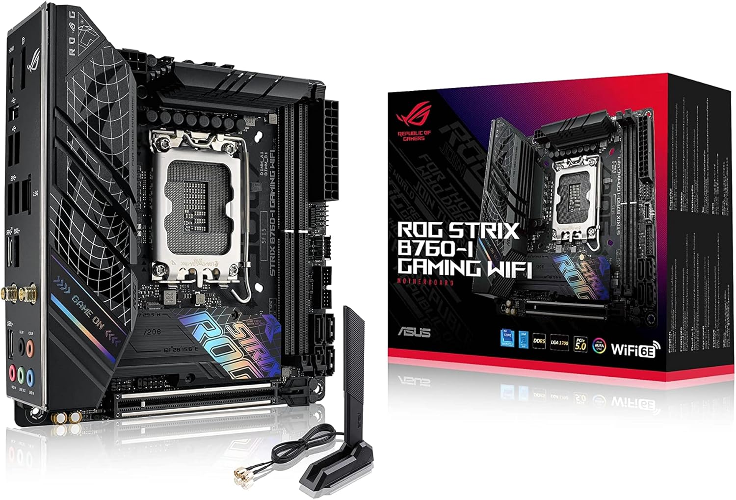 Découvrez la carte mère révolutionnaire ASUS ROG Strix B760-I Gaming WiFi : performance ultime et design éblouissant pour gamers !