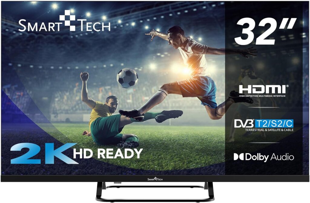 Transformez Votre Salon : Incroyable Smart Tech 32HN01V TV HD 32'' avec Son Dolby et 3 Entrées HDMI!